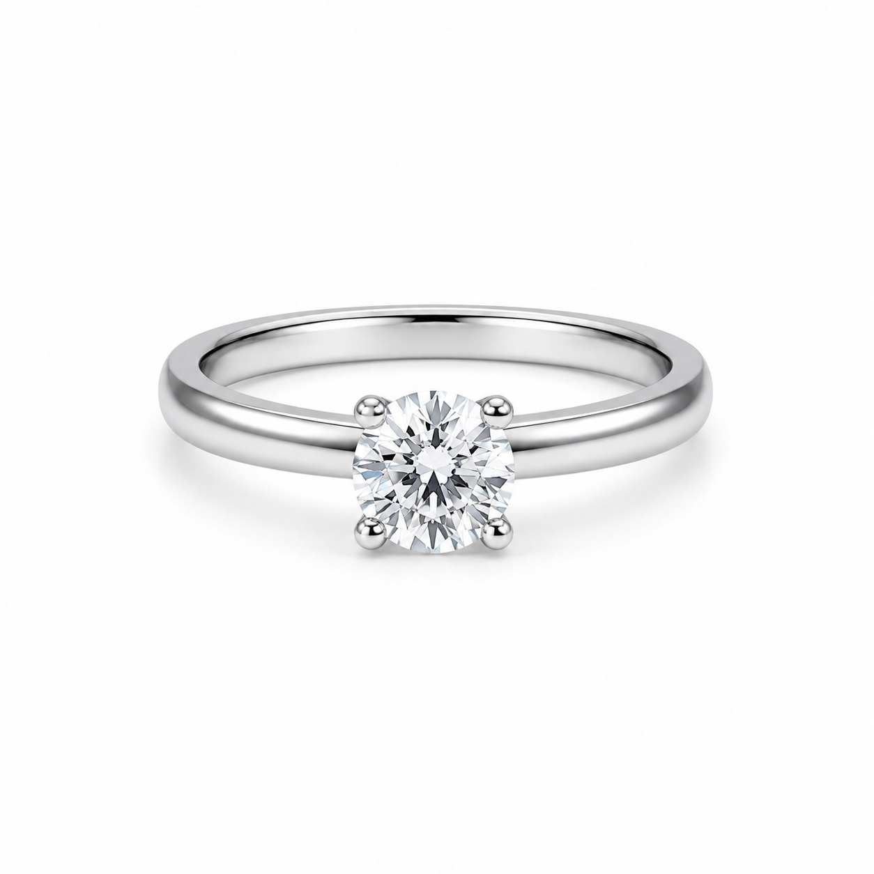 Vintage Round Domed Engagement Ring