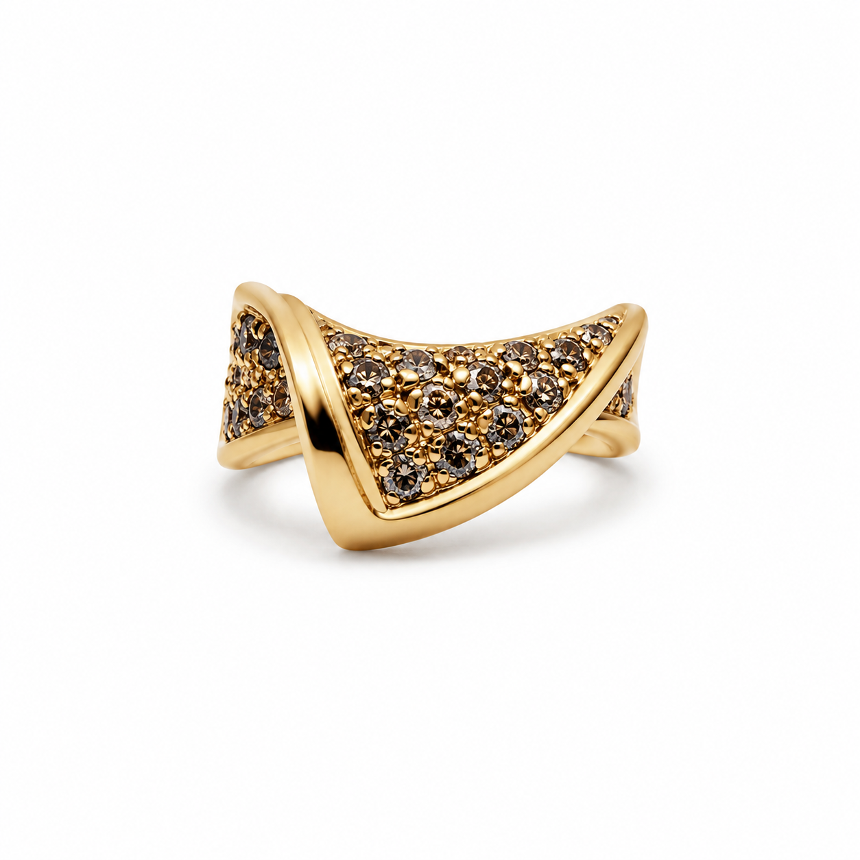 Vintage Diamond Envelope Ring