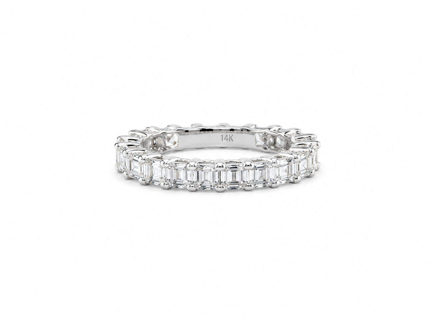 Asscher Cut Eternity Band