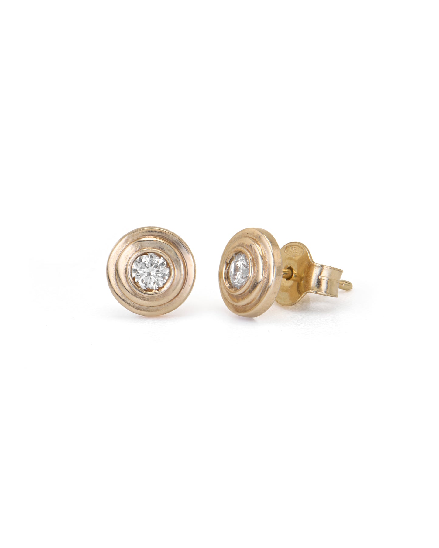 Double Bezel Diamond Studs