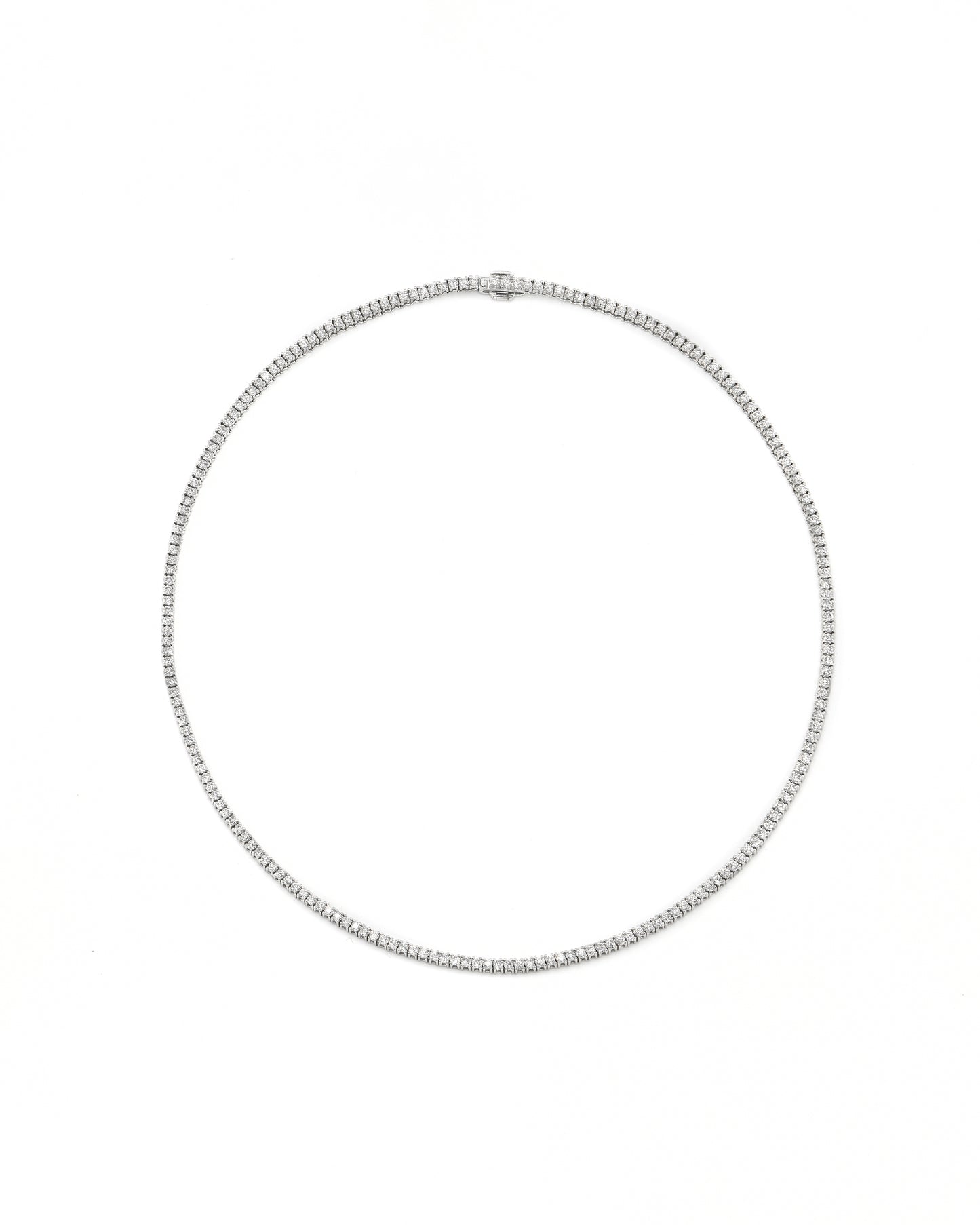 Classic Diamond Tennis Necklace