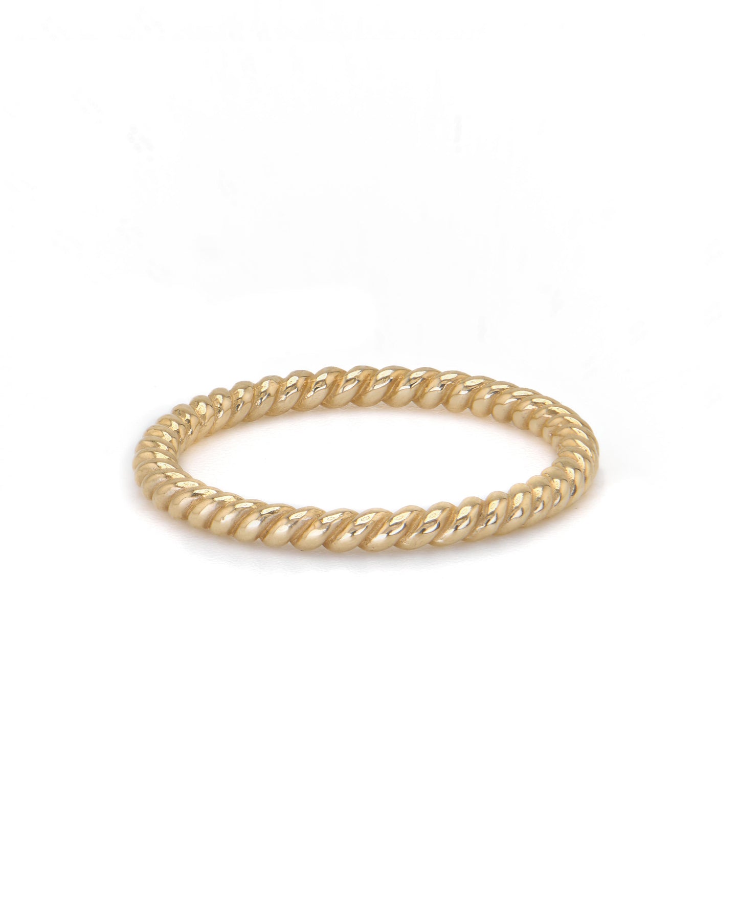 Gold Rope Stacker Ring