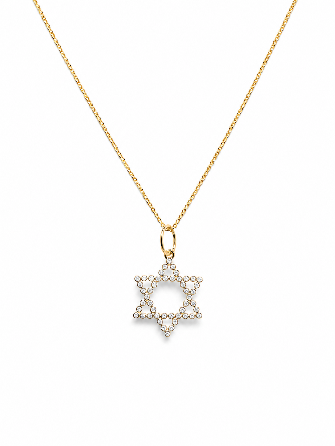 Large Bezel Star of David Pendant