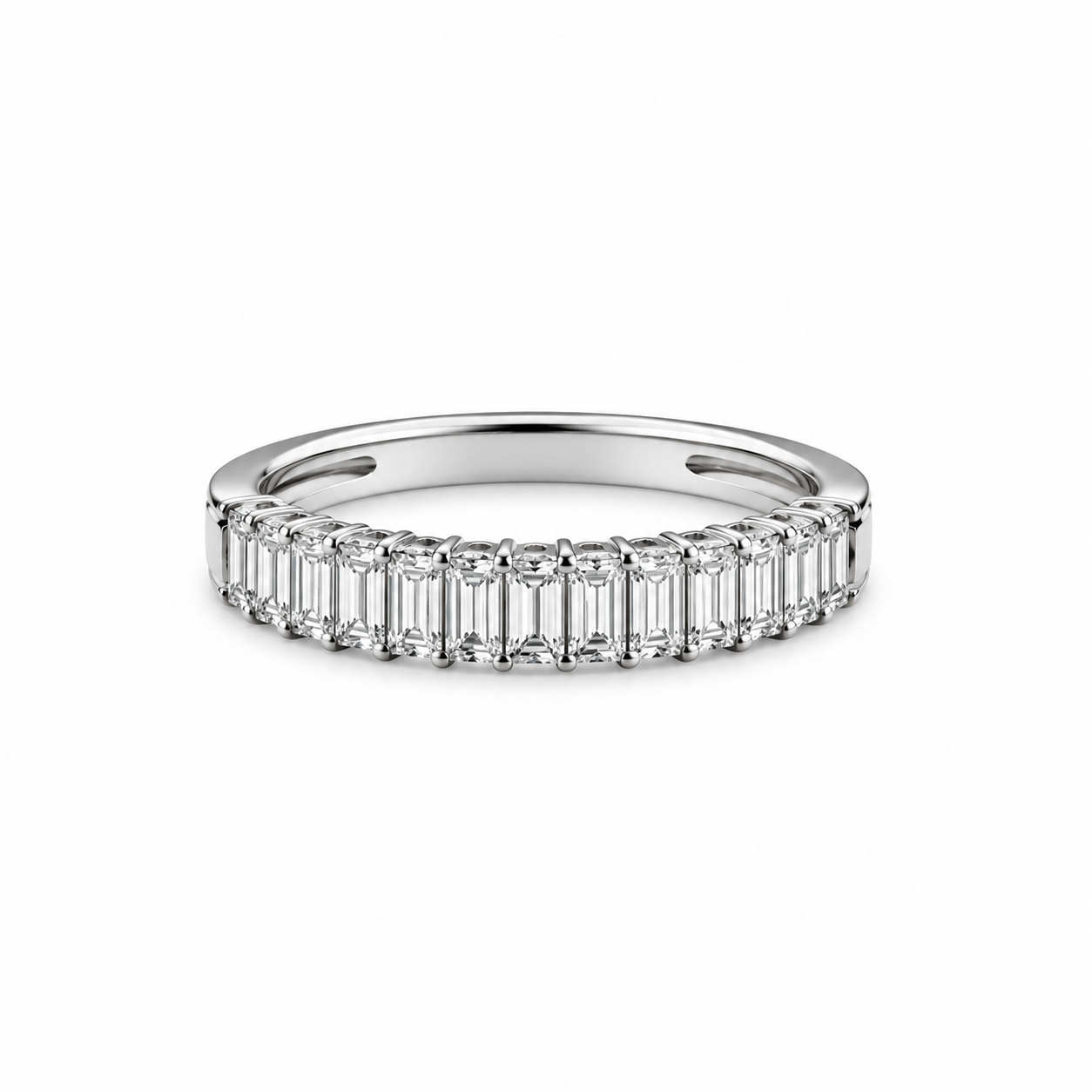 Vintage Emerald Half Eternity