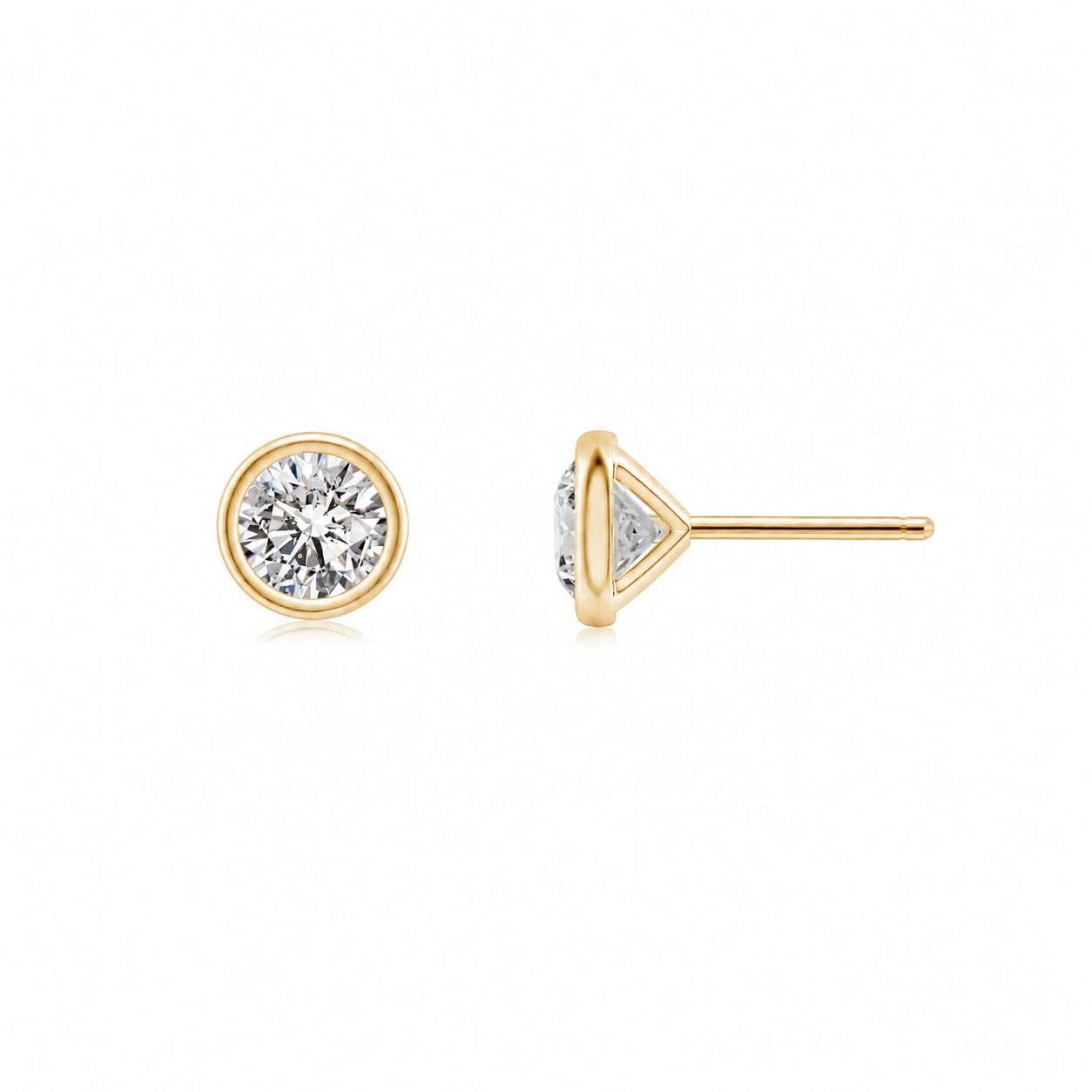 Diamond Bezel Studs