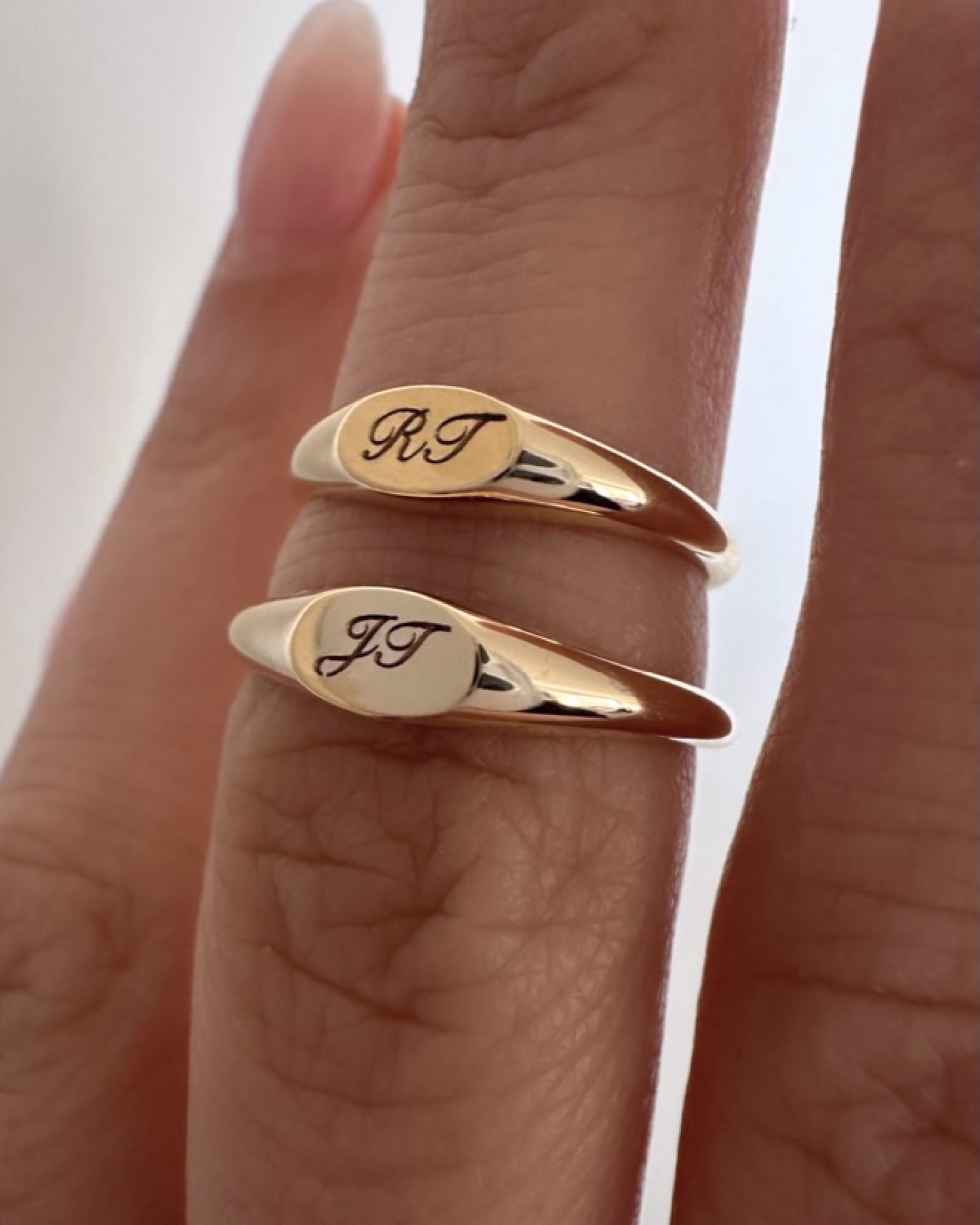 Customizable Mini Signet Ring