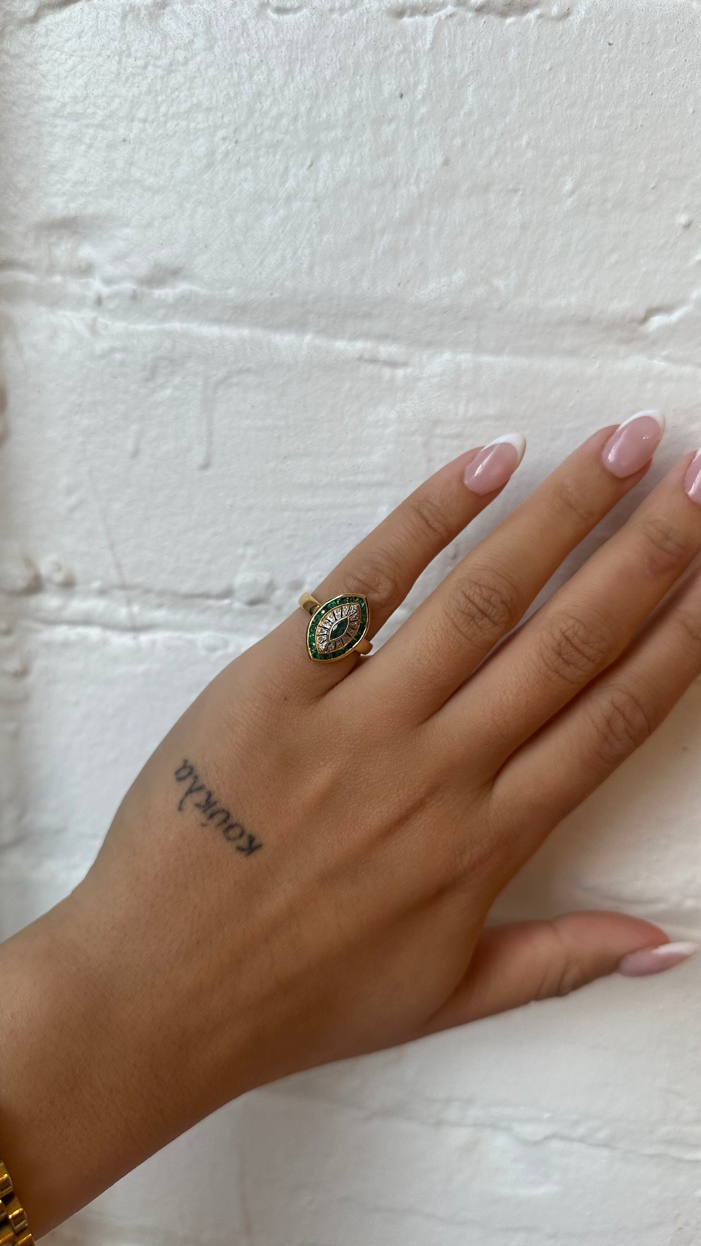 Emerald Marquise Cocktail Ring