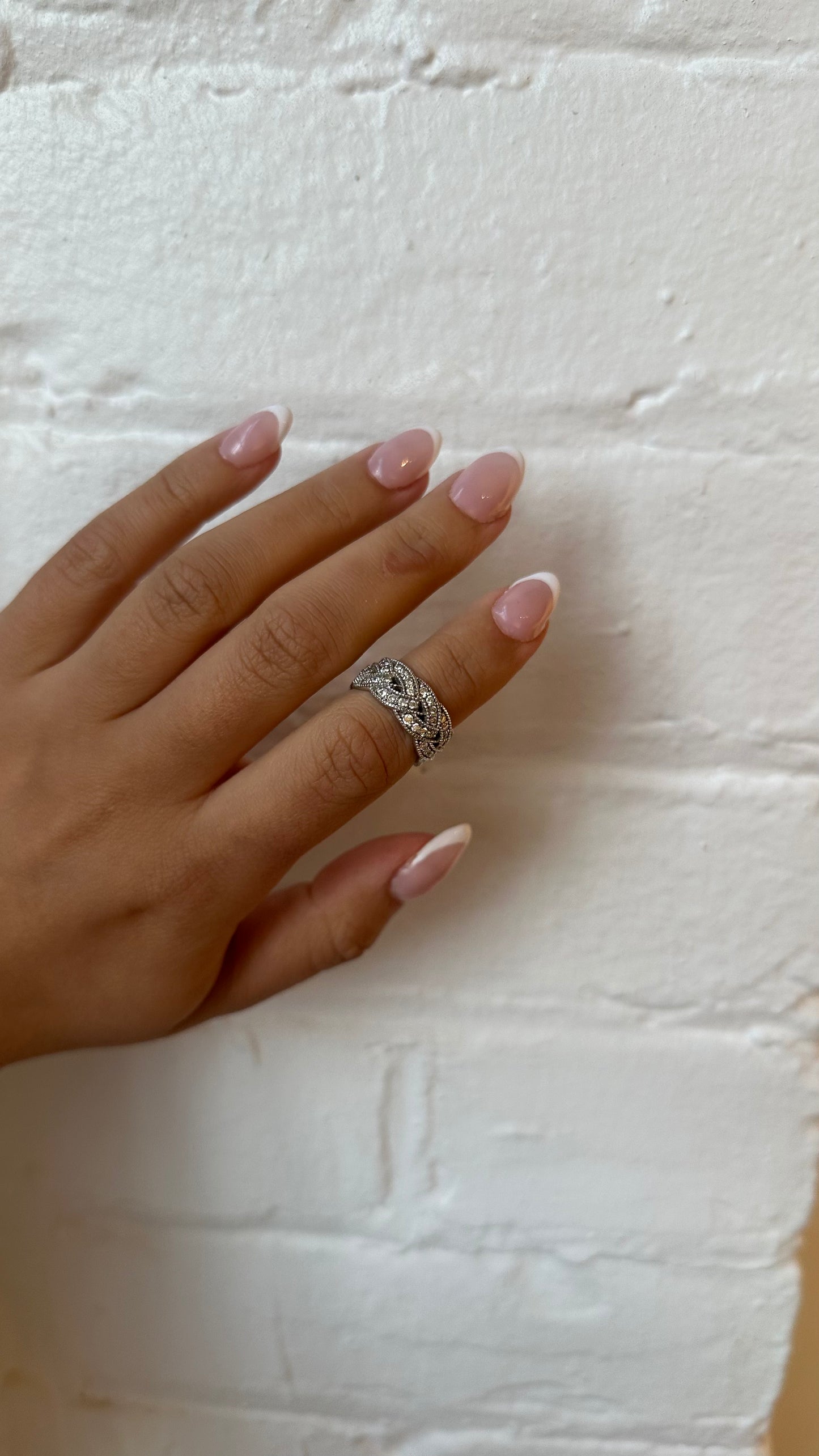 Vintage Braid Diamond Ring