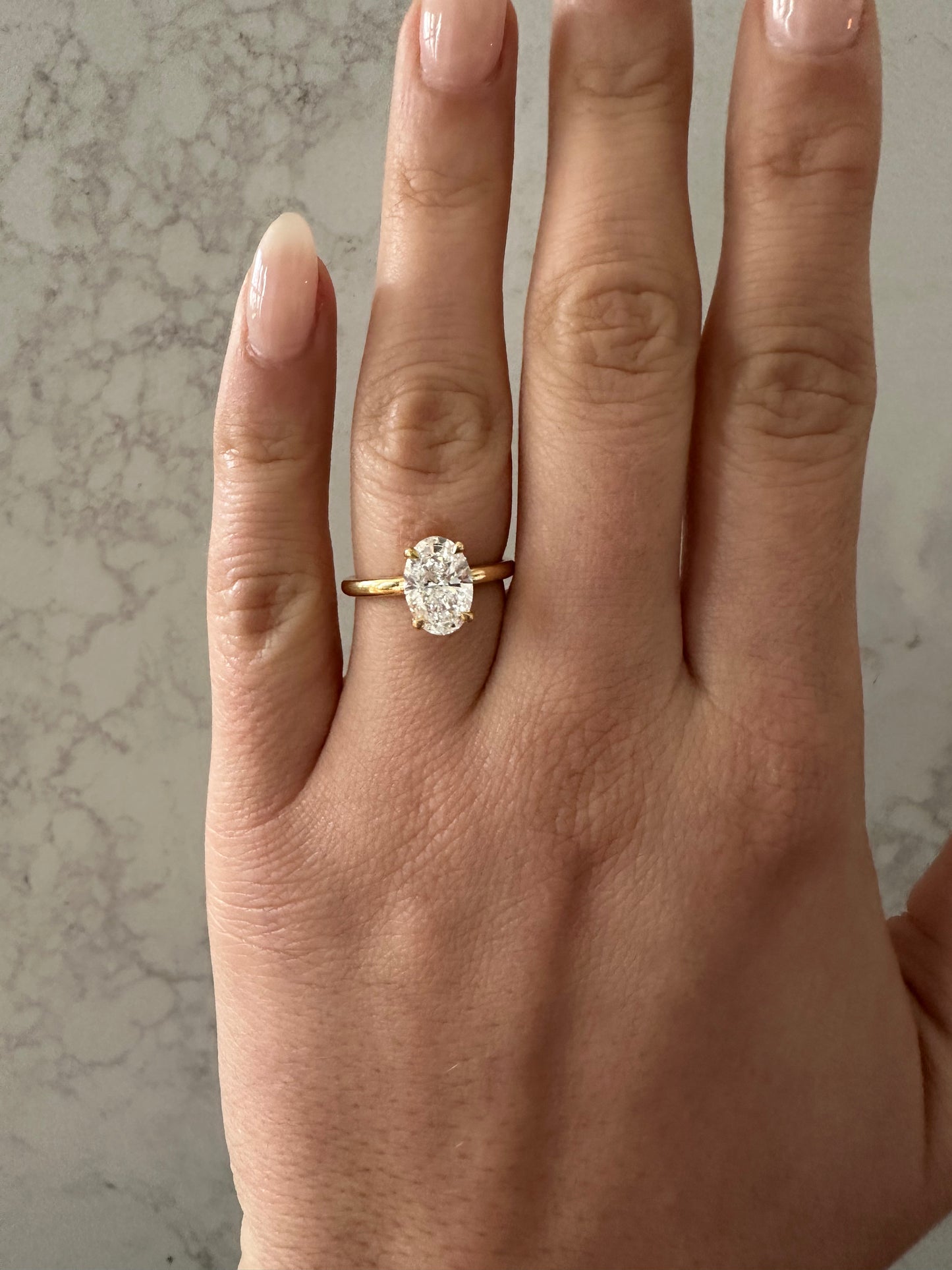 1.75 CT Oval Solitaire Engagement Ring