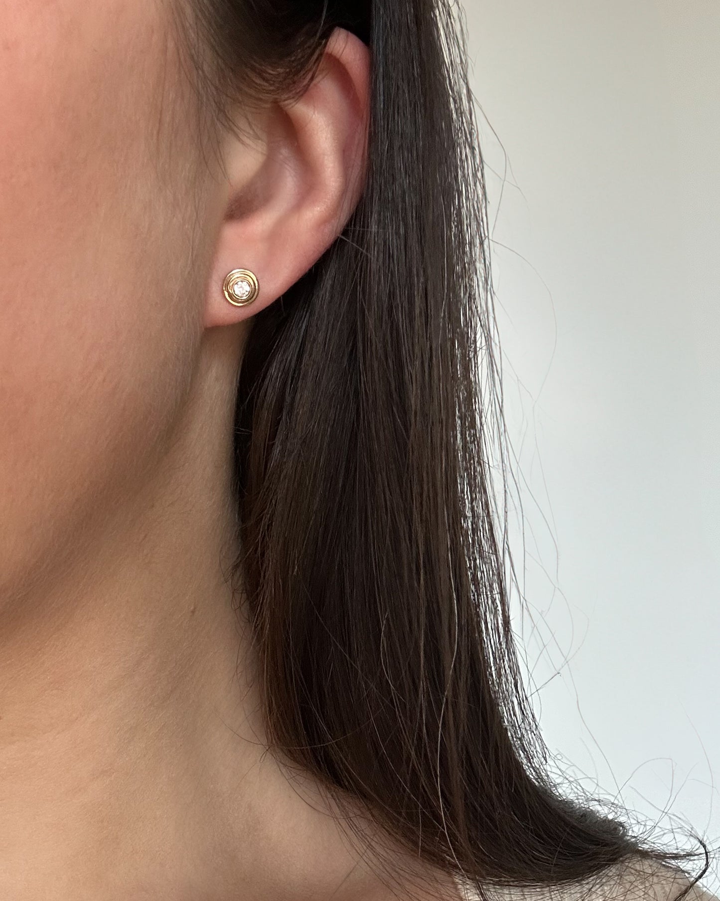 Double Bezel Diamond Studs