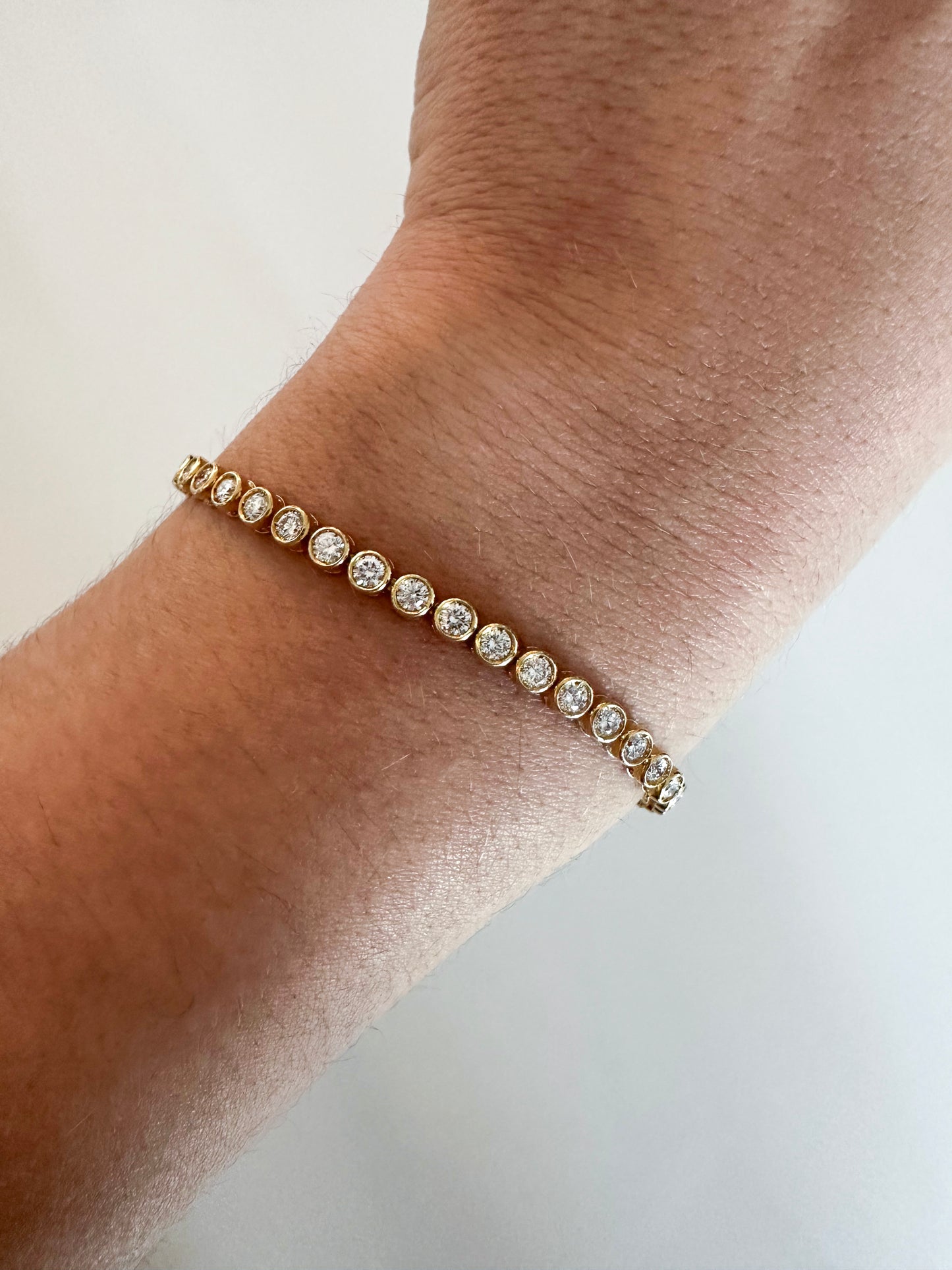 Bezel Tennis Bracelet