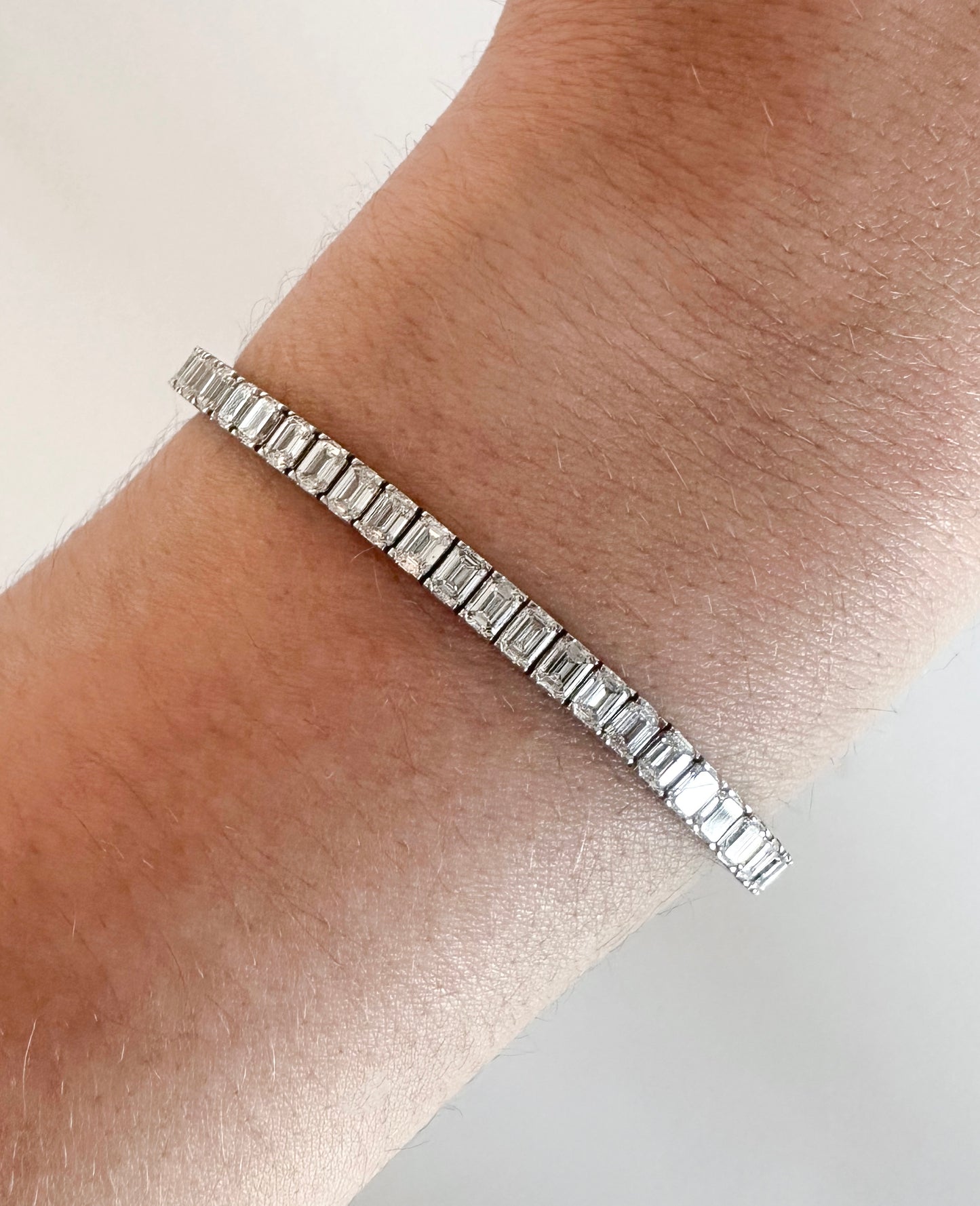 Emerald Cut Tennis Bracelet