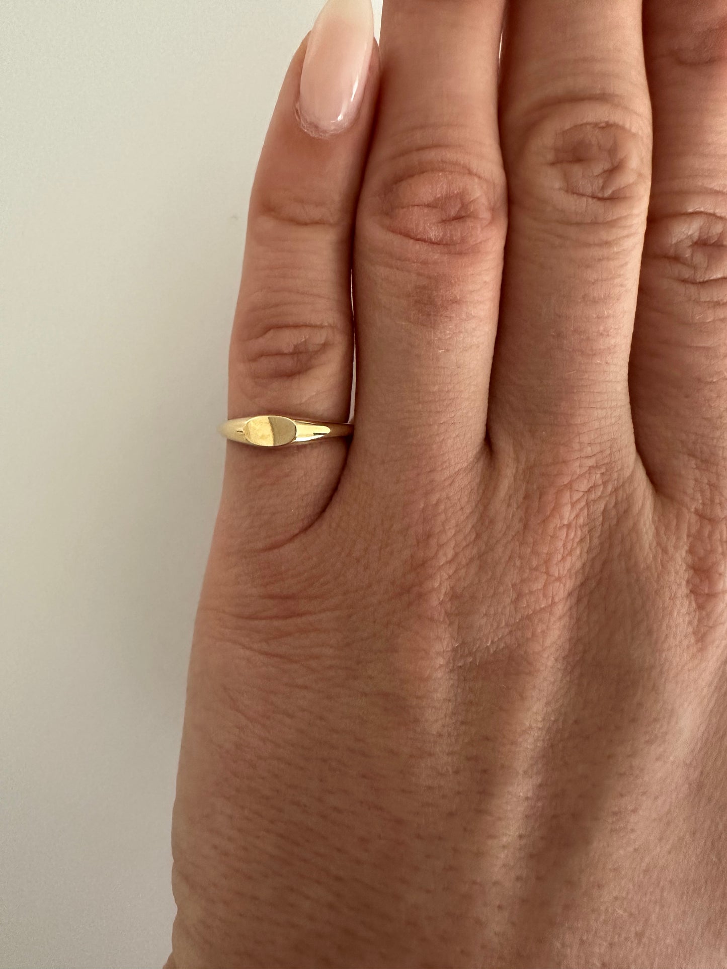 Customizable Mini Signet Ring