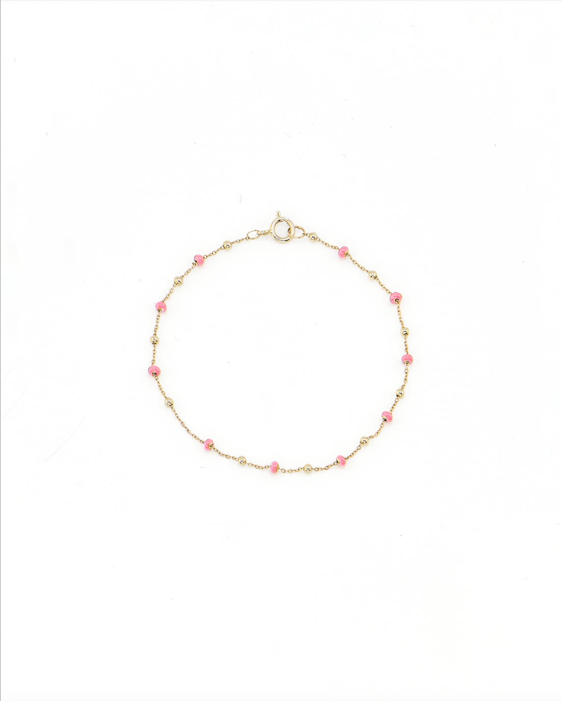 Colored and Gold Bead Bracelet