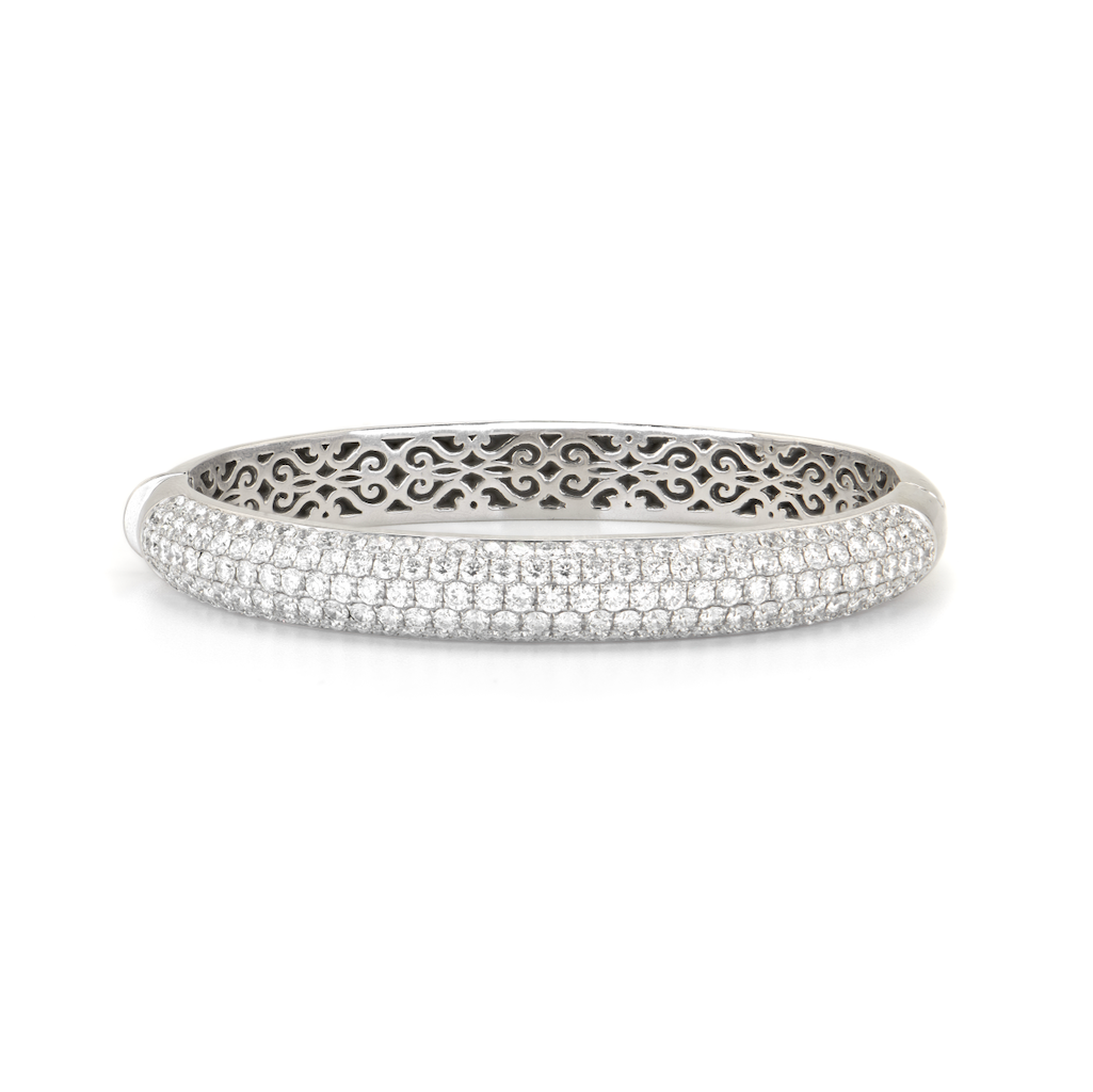Vintage Diamond Pavé Bangle