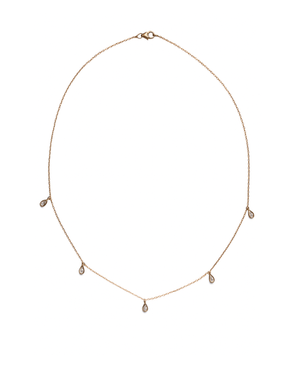 Diamond Pear Drop Necklace