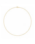 14k gold 1mm cable chain necklace
