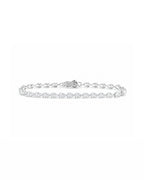 14k gold pear diamond tennis bracelet, lab-grown