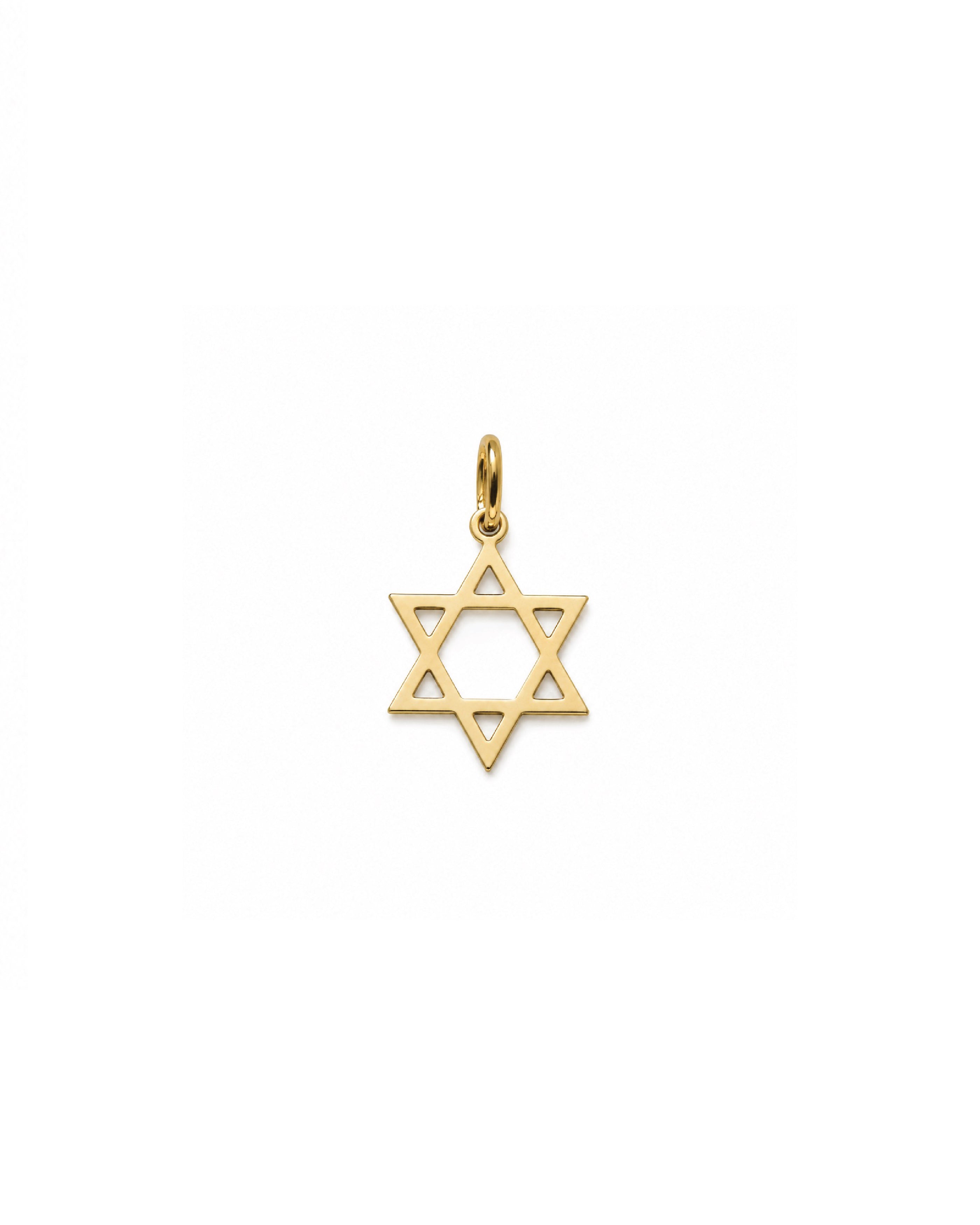 14k gold Star of David pendant