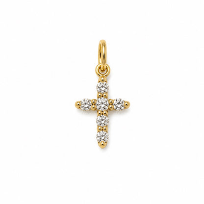 Mini Diamond Cross Pendant