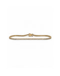 18k gold mini natural diamond tennis bracelet