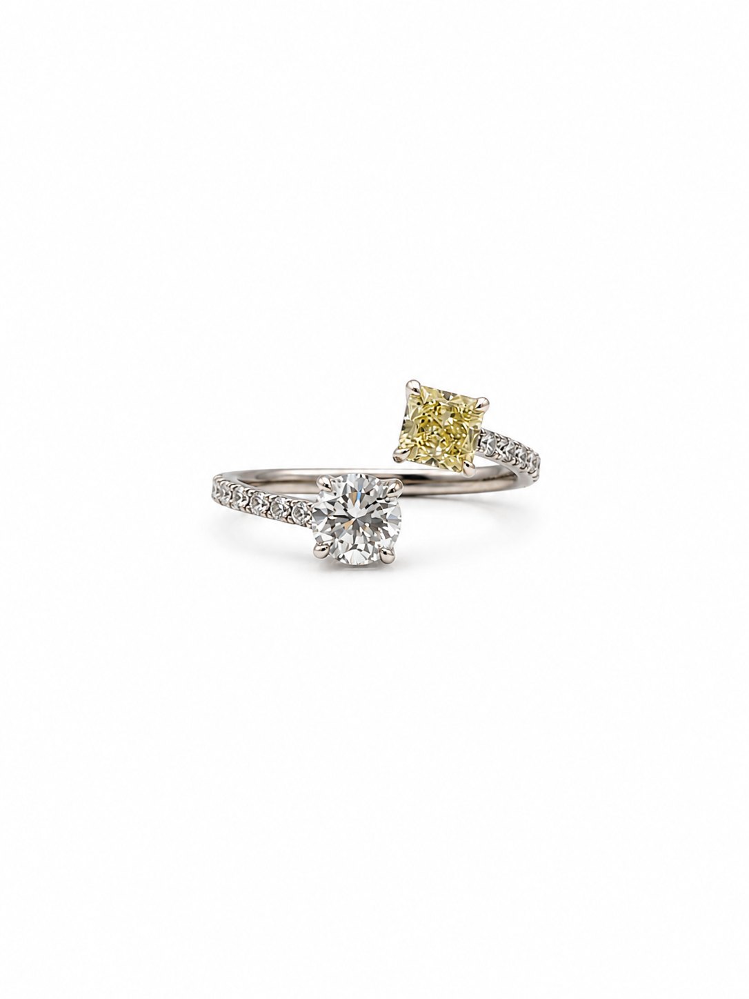 Yellow Diamond Wrap Ring