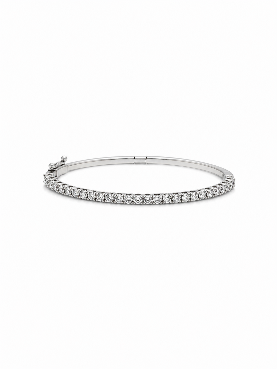 White Gold Diamond Bangle
