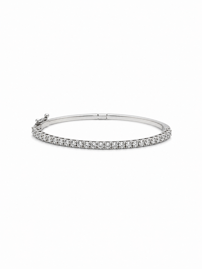 White Gold Diamond Bangle