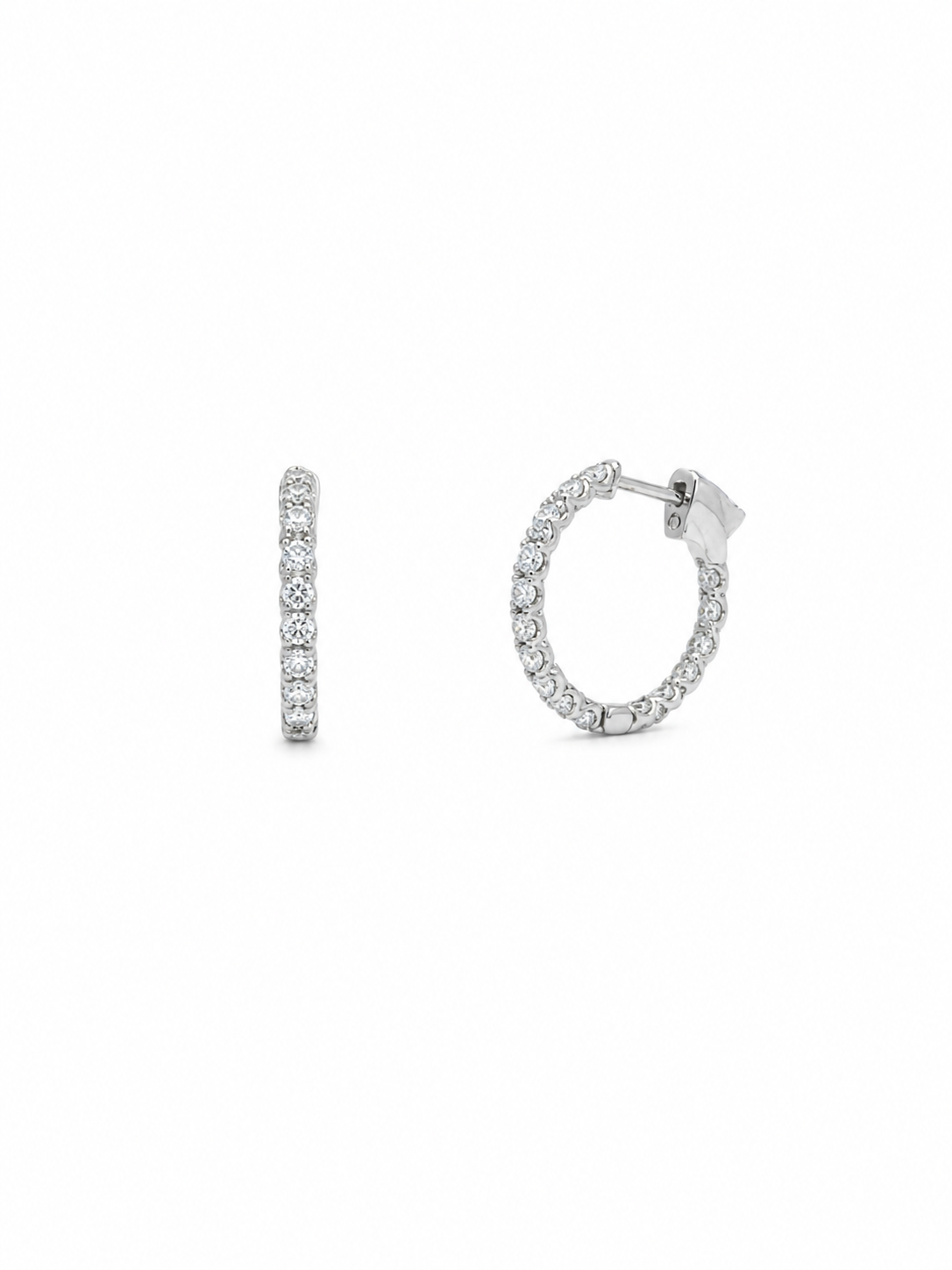 Lab Diamond Eternity Hoops