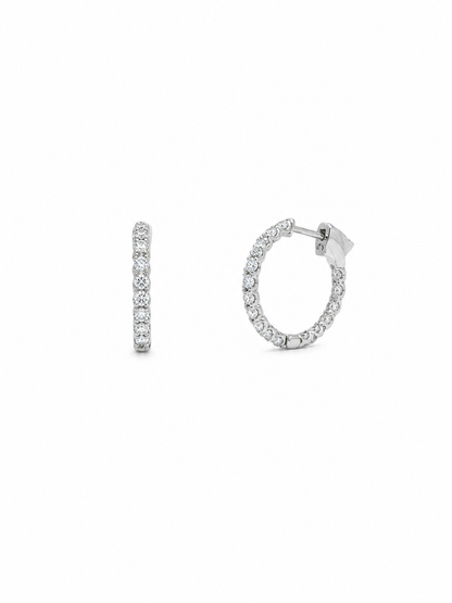 Lab Diamond Eternity Hoops