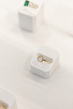 Pear Shaped Bezel Set Solitaire Engagment Ring