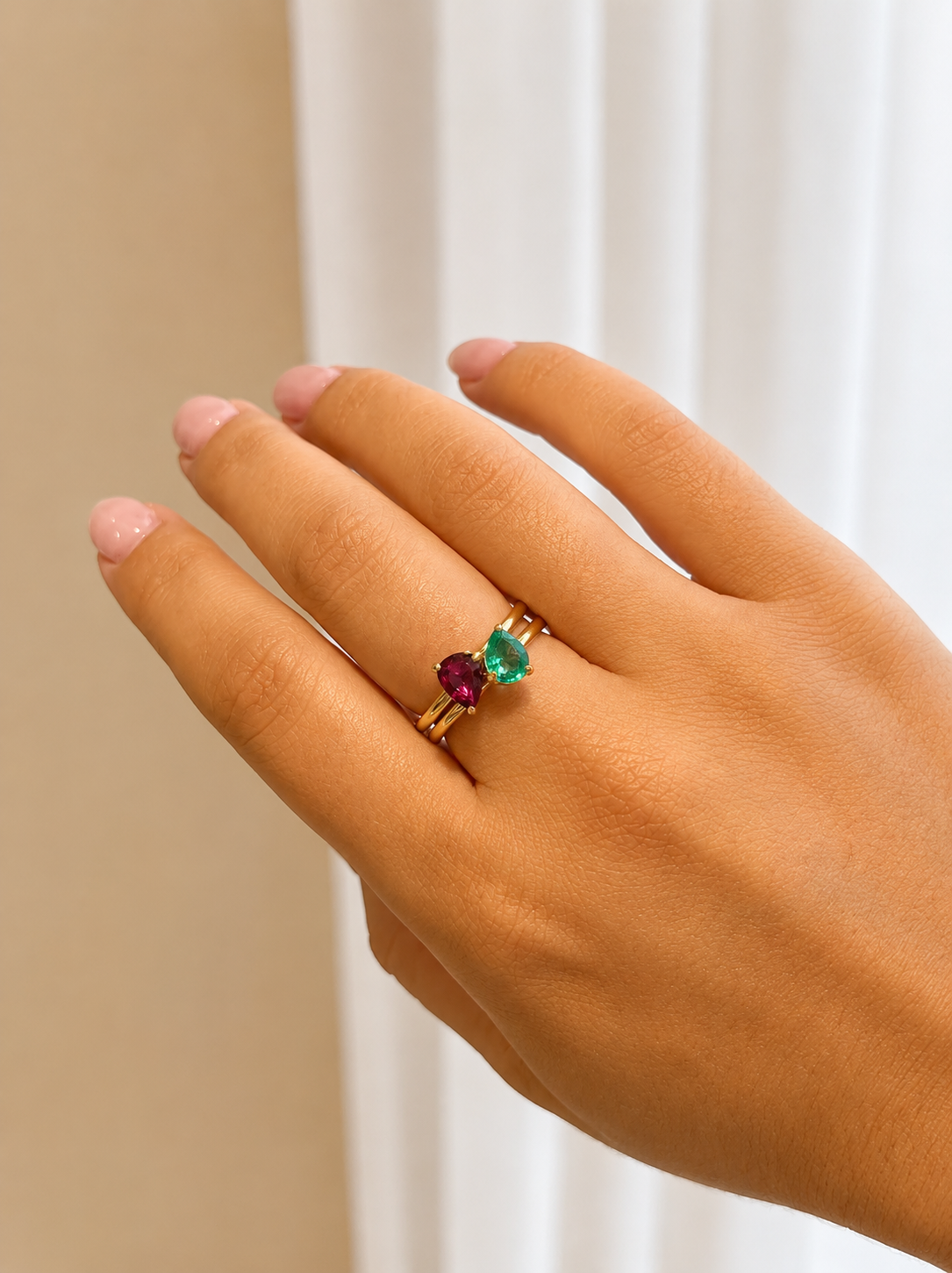 Ruby Tilt Ring
