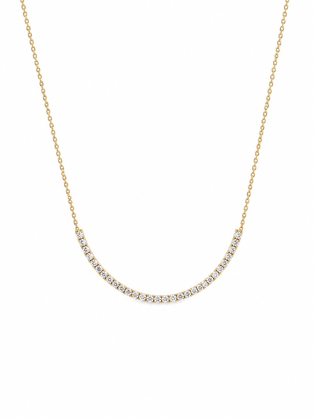 Quarter Tennis Necklace