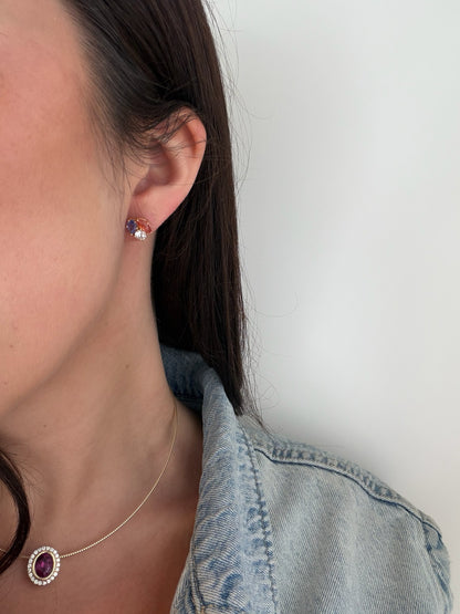 Multi Color Cluster Studs
