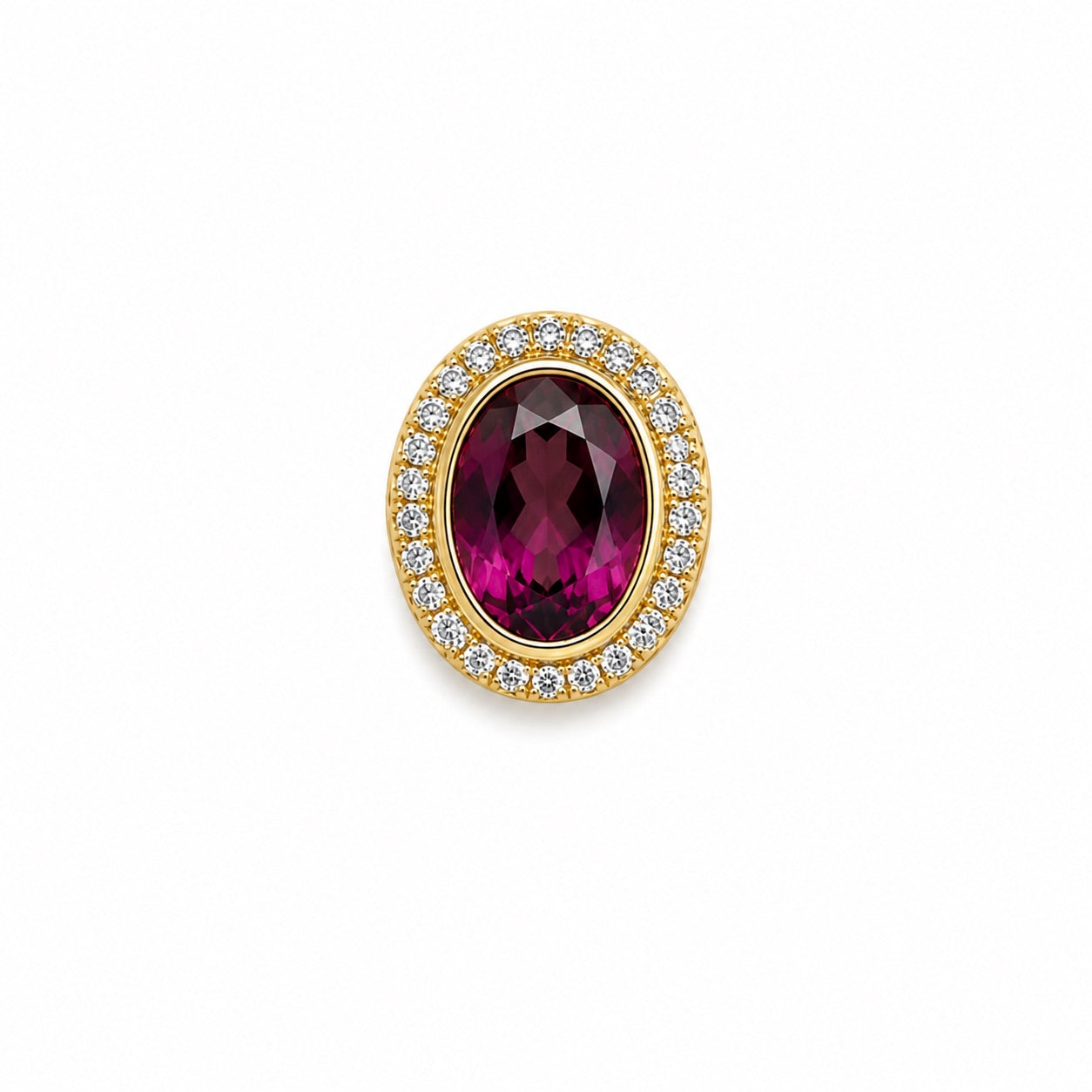 Prisma Pink Garnet Slider Pendant