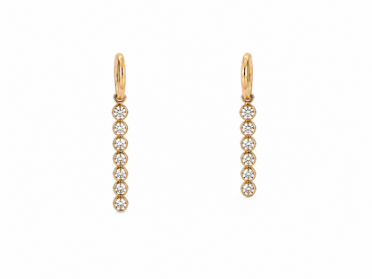 Lab Diamond Bezel Huggie Charms