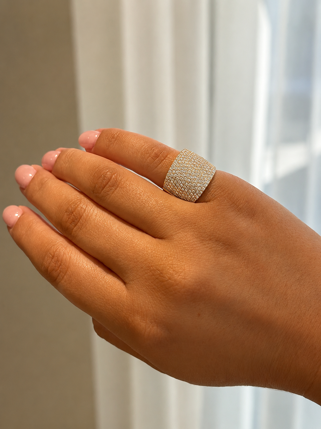 Multi Row Pavé Ring