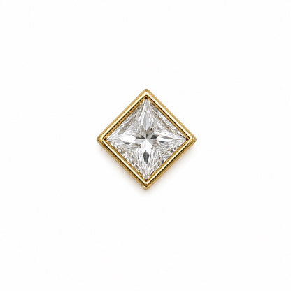 Princess Cut Bezel Slider Pendant