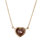 Pink Diamond Heart Shaped Necklace