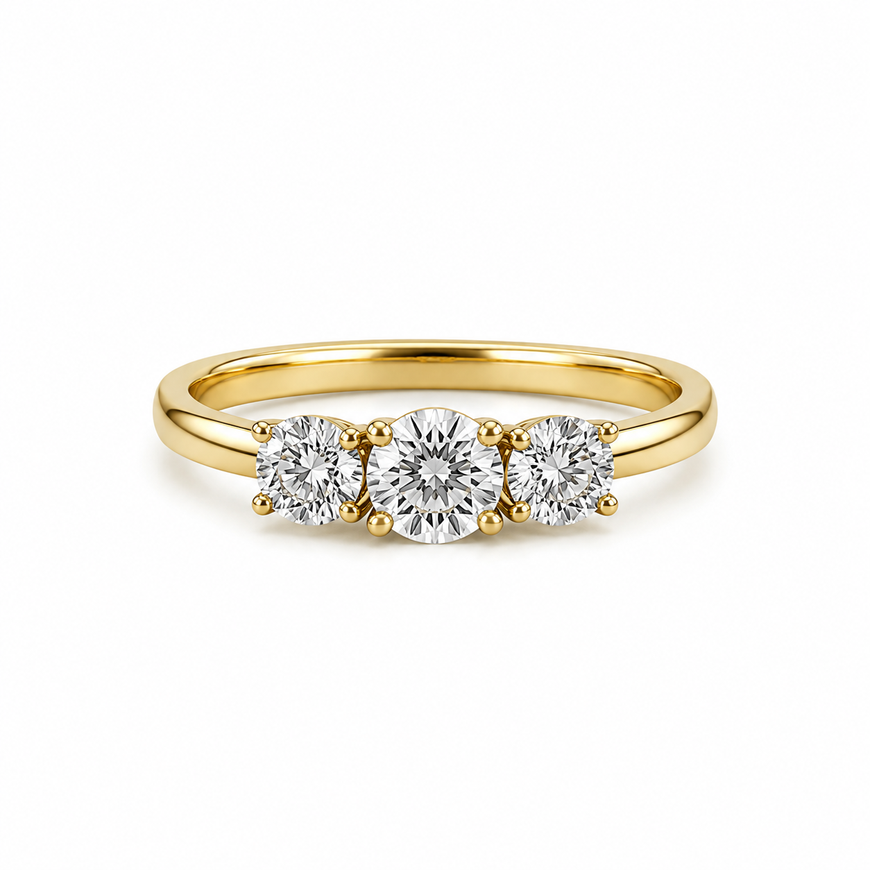 Vintage Three Stone Diamond Ring