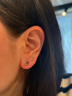 Ruby Teardrop Studs in 14K Gold, alternate view 1