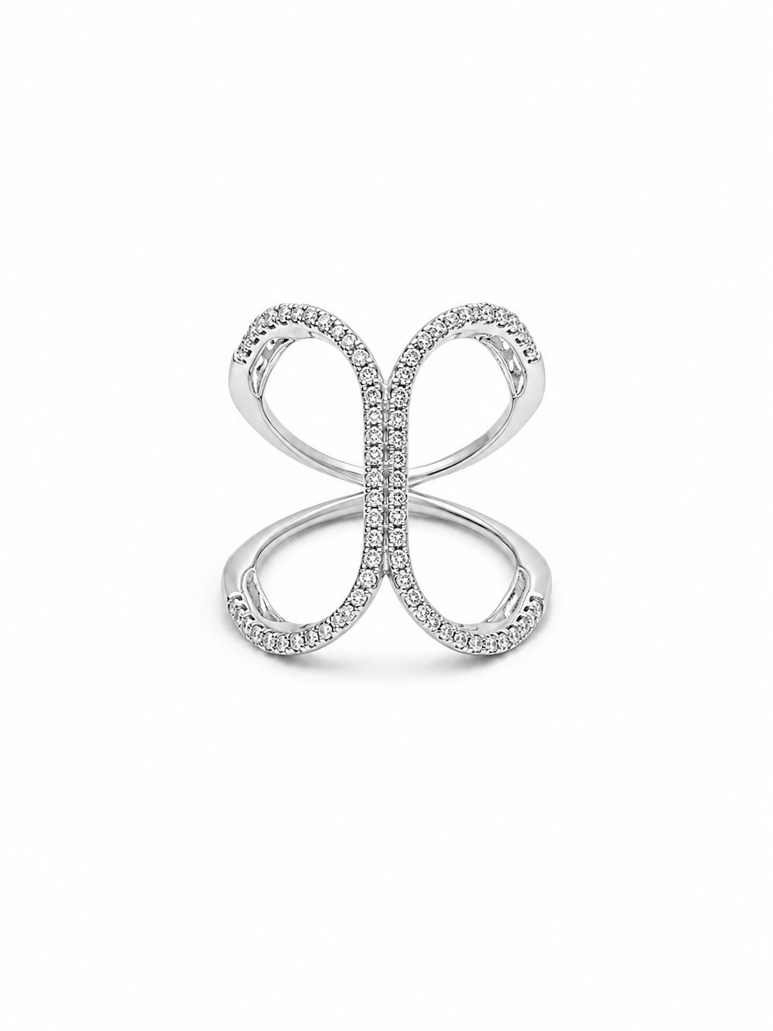 Vintage Diamond Infinity Ring