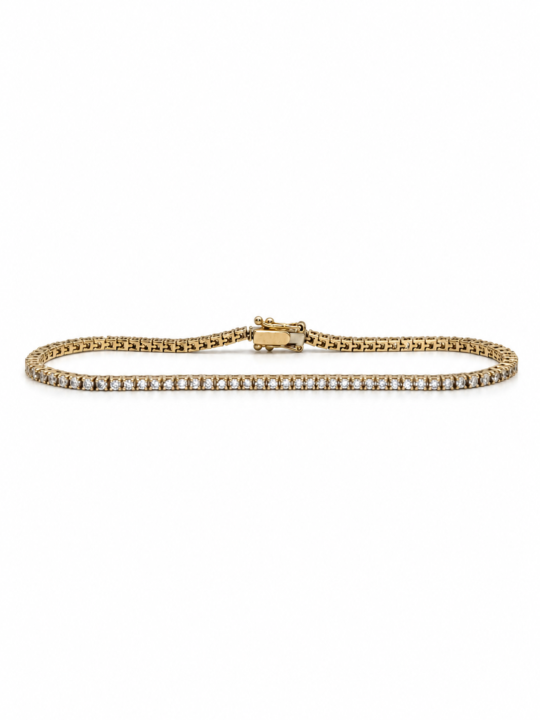 Mini Natural Diamond Tennis Bracelet