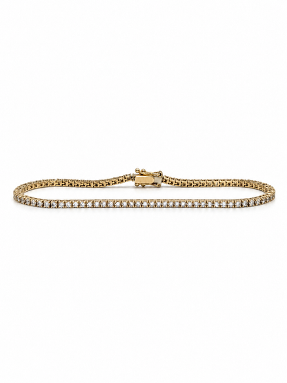Mini Natural Diamond Tennis Bracelet
