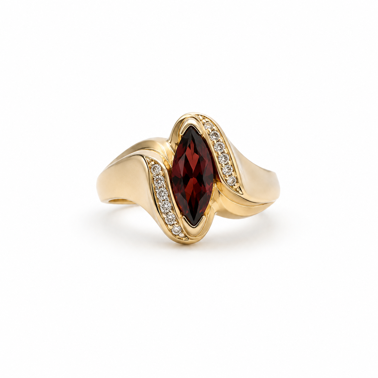 Vintage Marquise Garnet Ring
