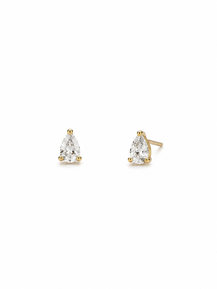 Mini Lab Pear Studs