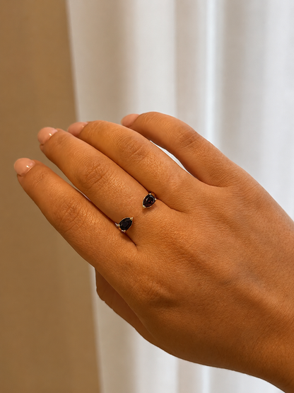 Garnet Claw Ring
