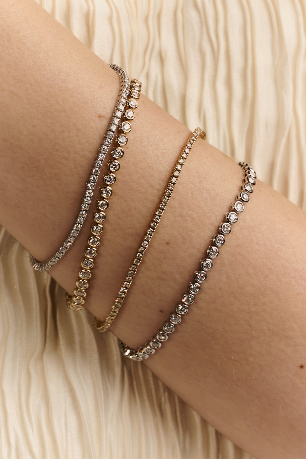 Bezel Tennis Bracelet