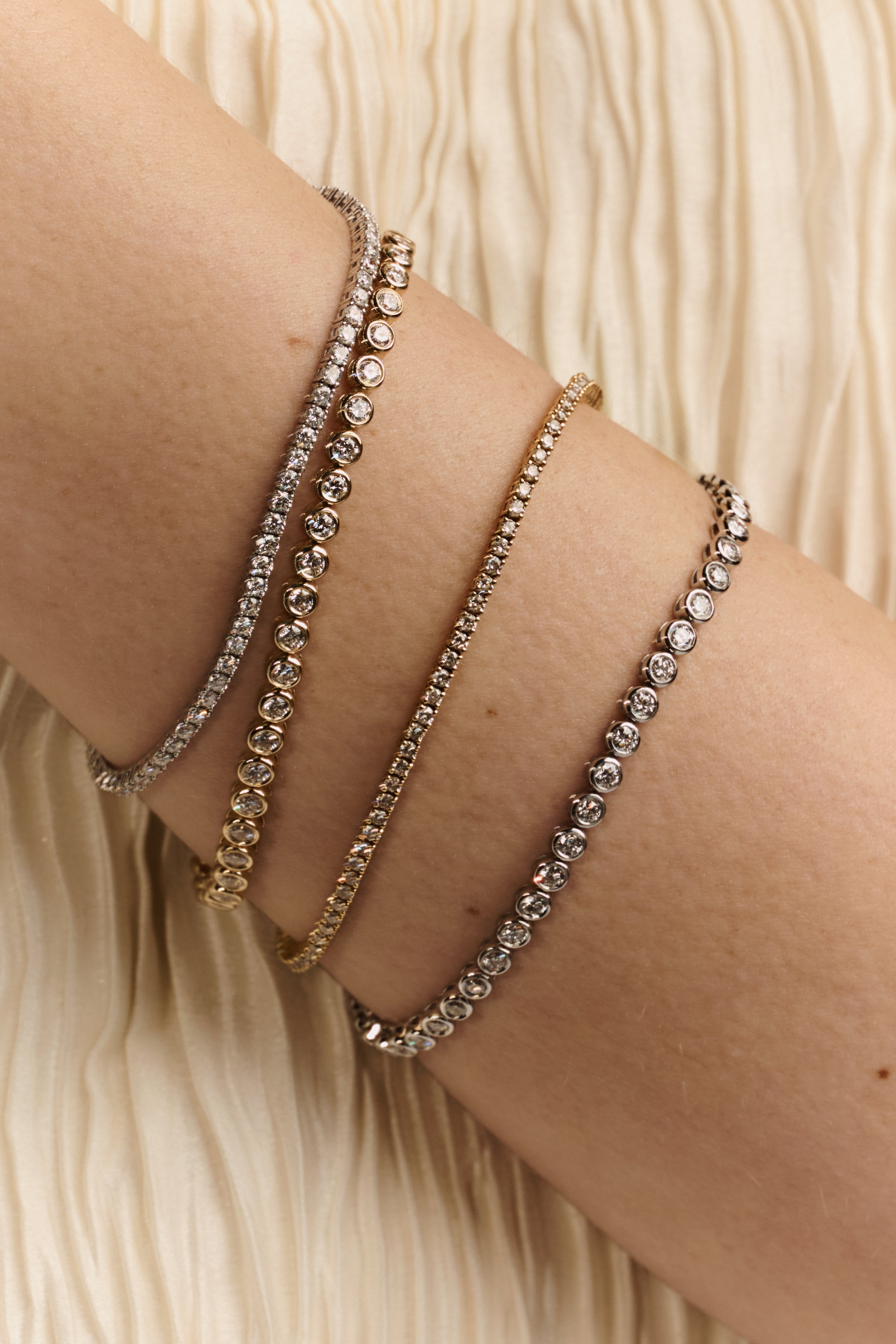 Bezel Tennis Bracelet