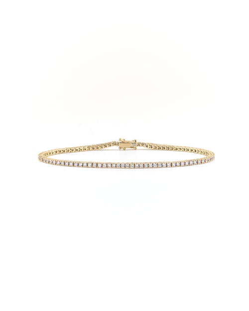 Classic Tennis Bracelet in 14K Yellow Gold, alternate view 1